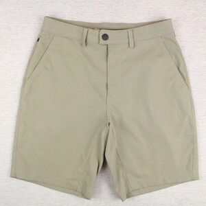 Myles Golf Shorts Mens Size 30 Olive Tour 9" Inseam Performance Polyester